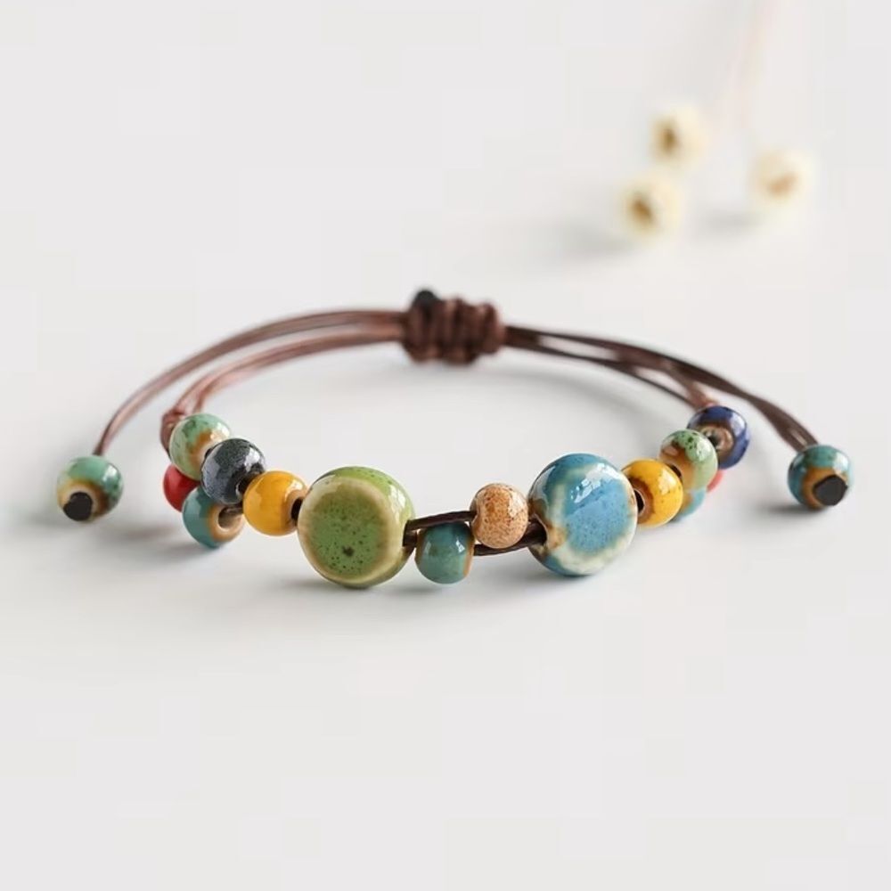 Boho beaded bracelet #2442